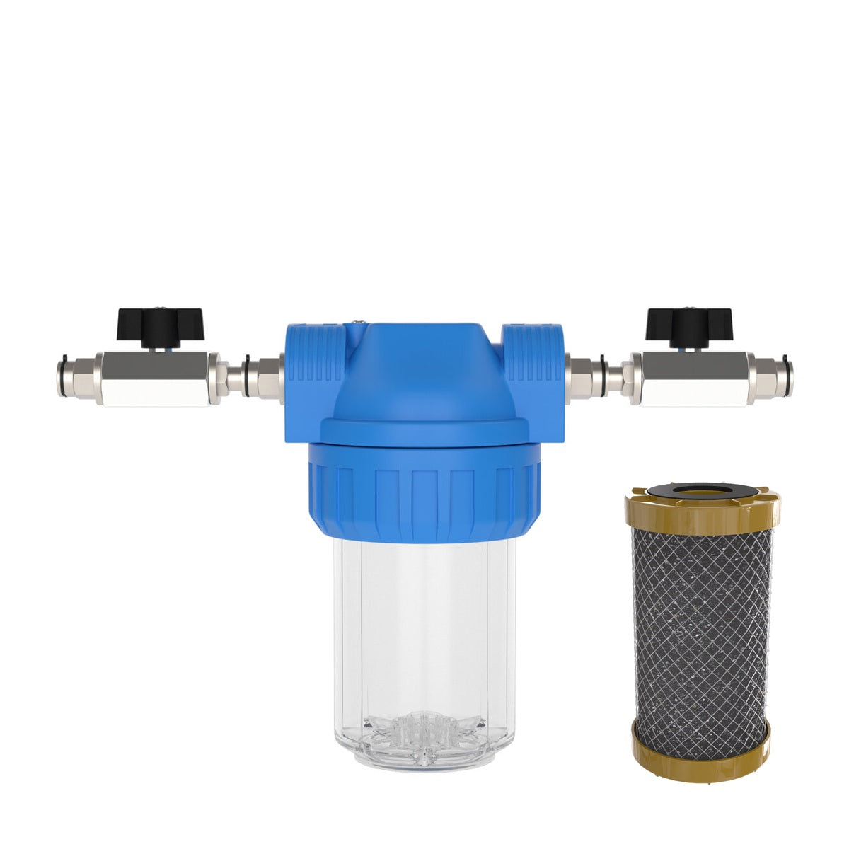 Aktivkohlefilter inkl. Wasserfilter-Gehäuse (Größe S)