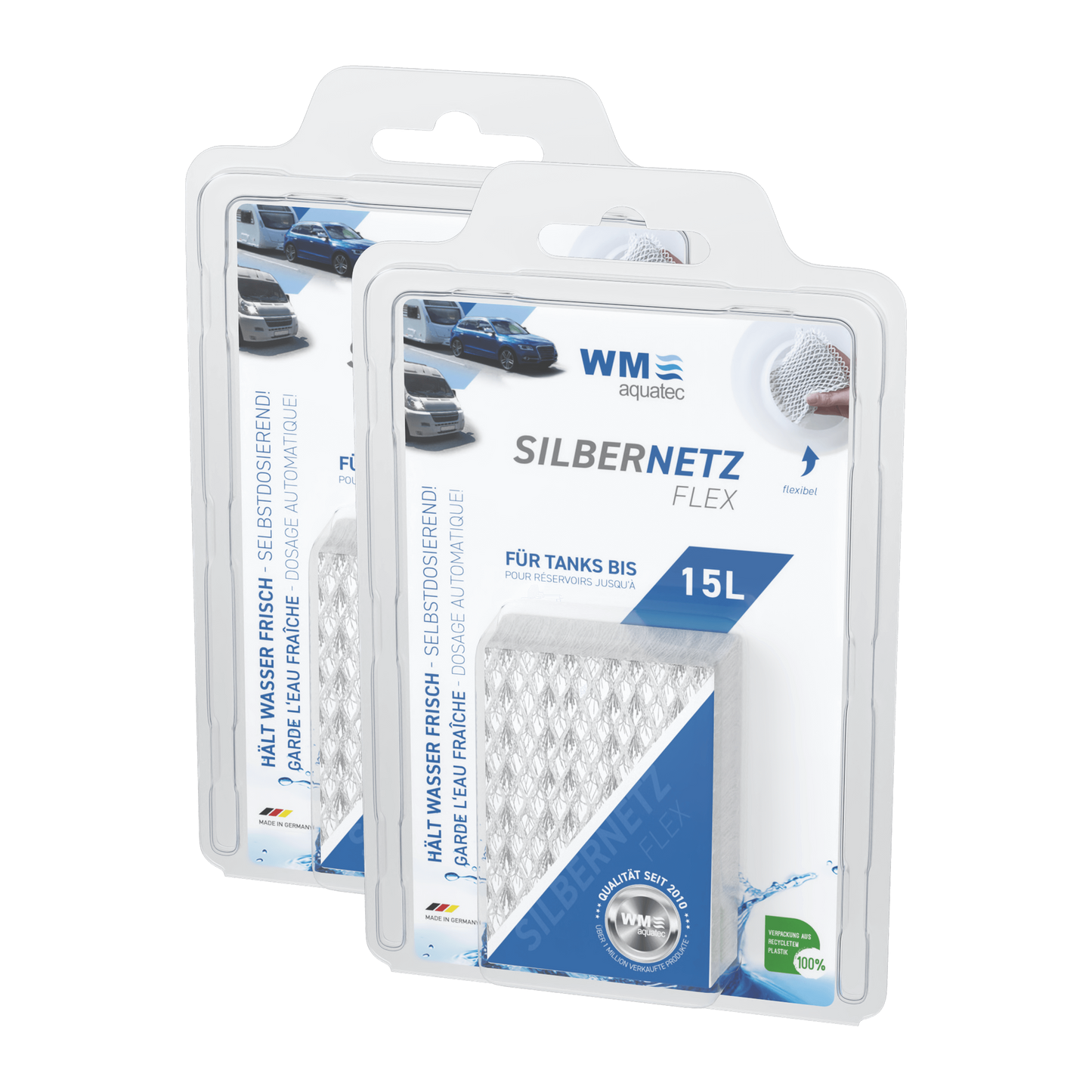 2er-Pack Silbernetz Flex für Tanks bis 15 Liter