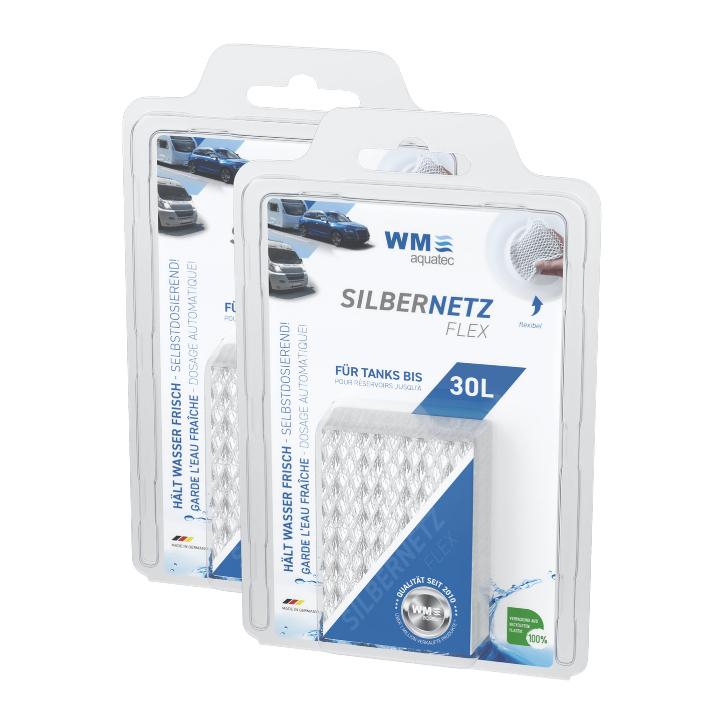 2er-Pack Silbernetz Flex für Tanks bis 30 Liter