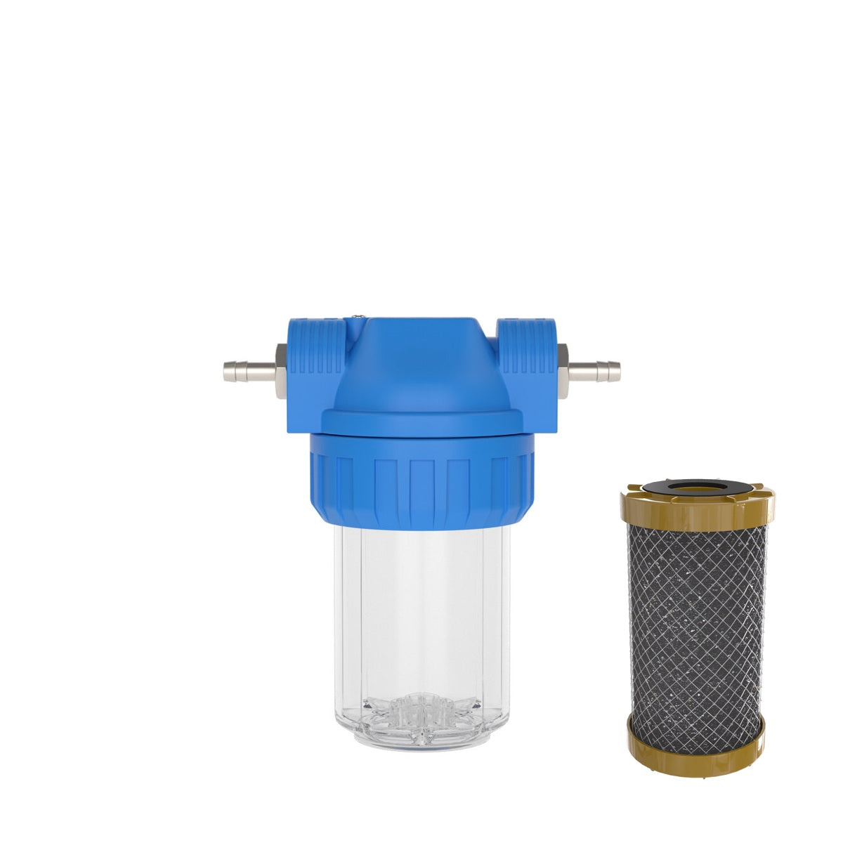 Aktivkohlefilter inkl. Wasserfilter-Gehäuse (Größe S)