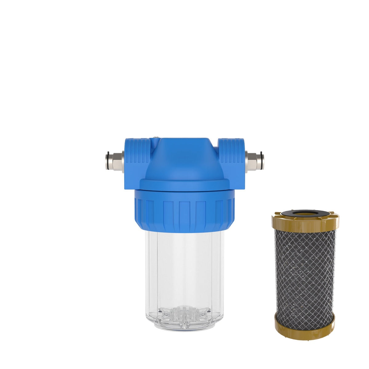 Aktivkohlefilter inkl. Wasserfilter-Gehäuse (Größe S)