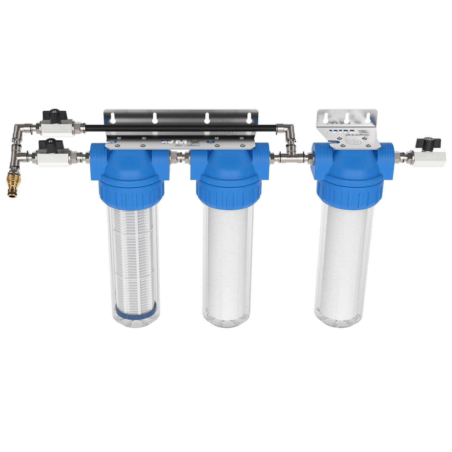 3-stufige Kaskadenfiltration mit Bypass