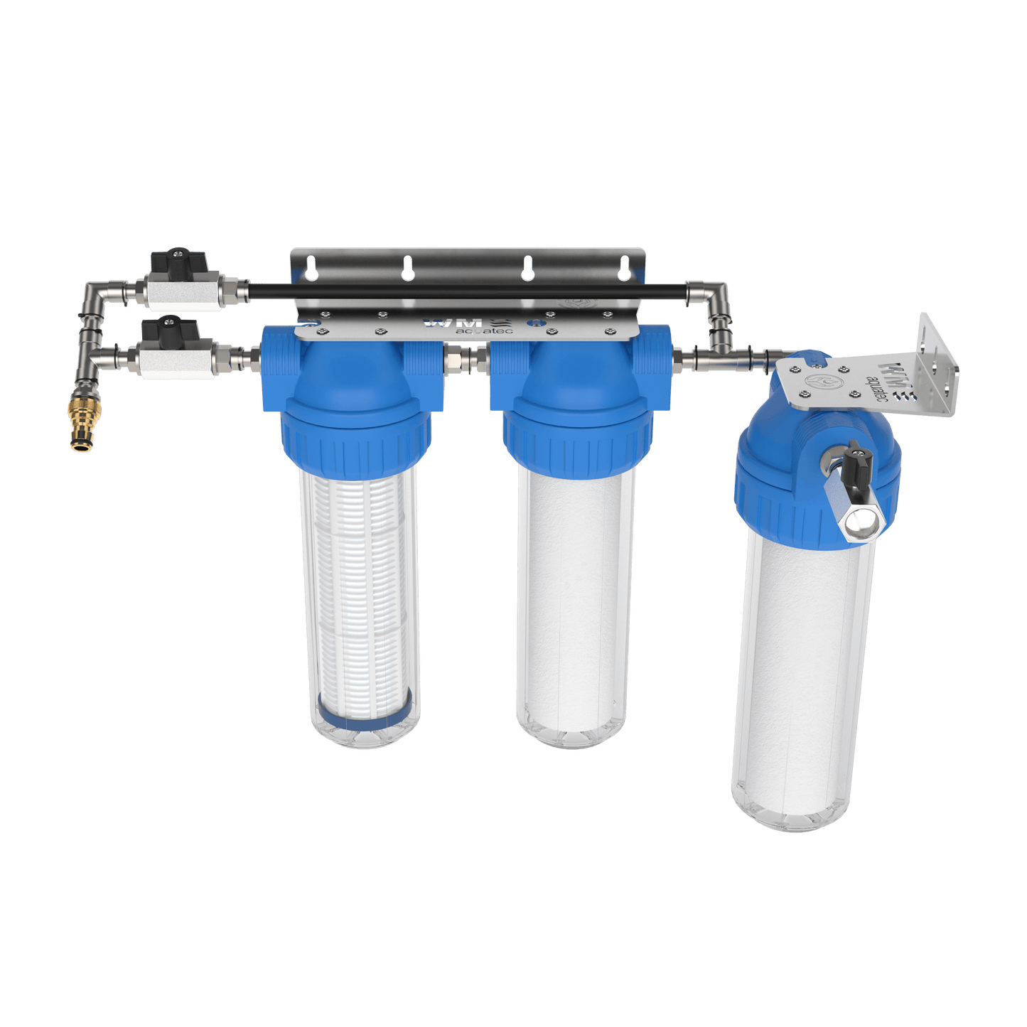 3-stufige Kaskadenfiltration mit Bypass