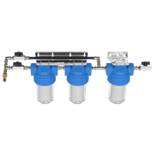 3-stufige Kaskadenfiltration mit Bypass