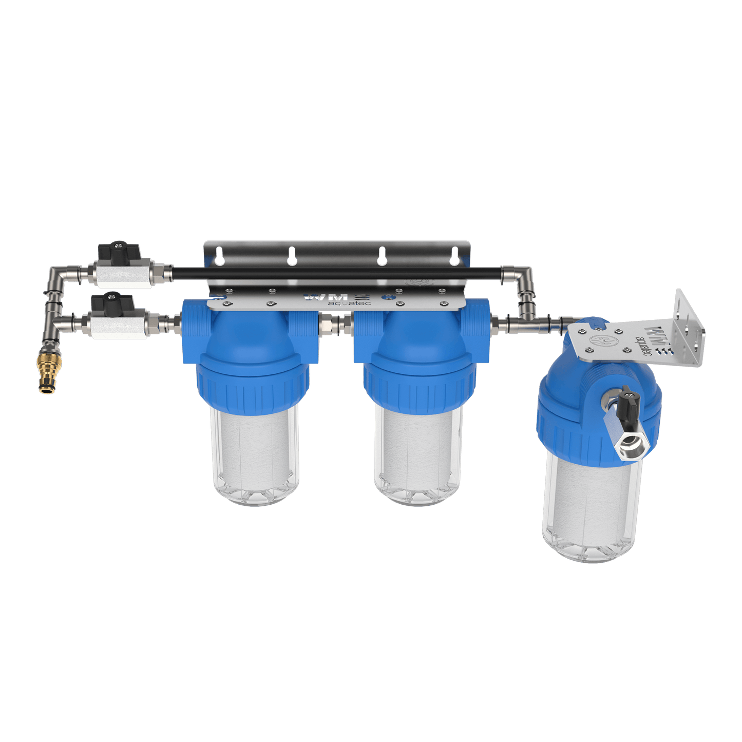 3-stufige Kaskadenfiltration mit Bypass