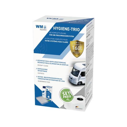 Hygiene-Trio (Reinigung, Desinfektion & autom. Wasserkonservierung)