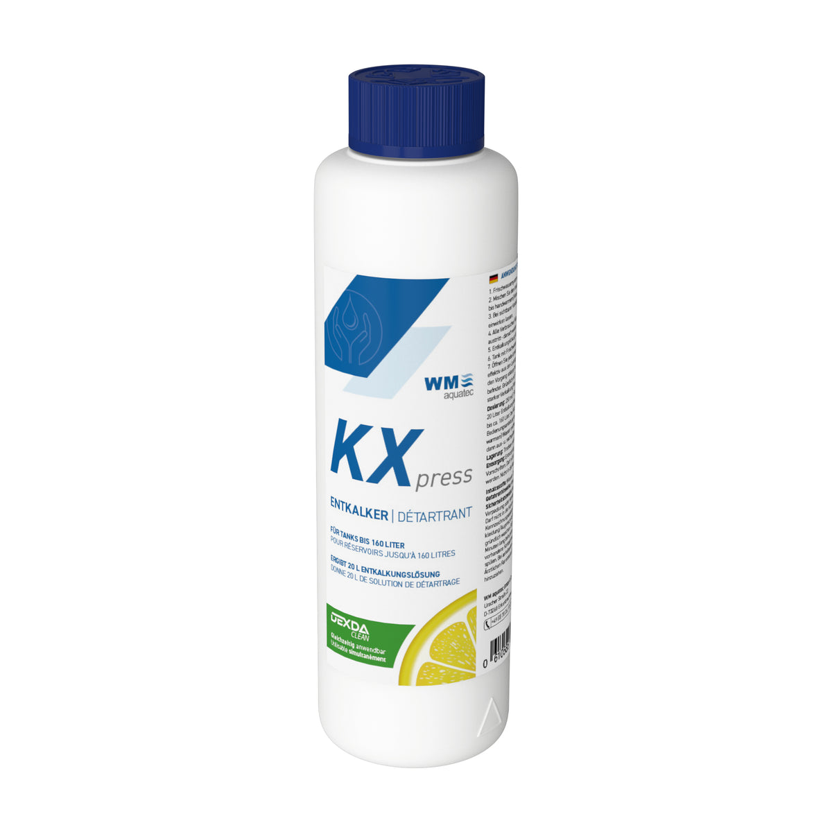 KXpress Entkalker 1 Liter von WM aquatec, Flasche Vorderseite