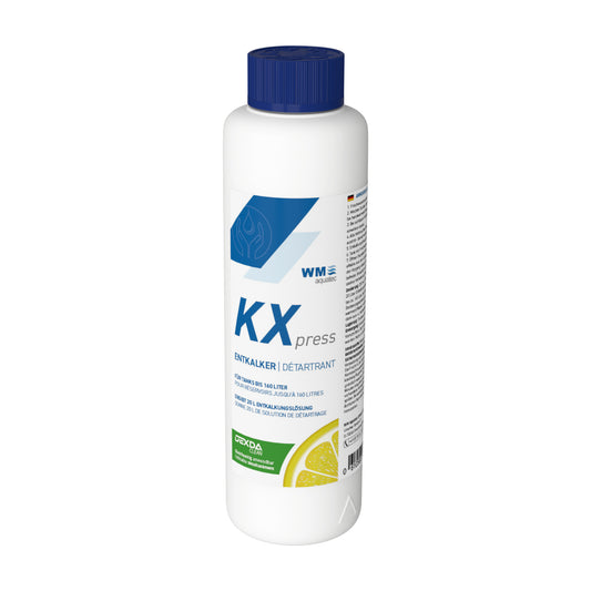 KXpress Entkalker 1 Liter von WM aquatec, Flasche Vorderseite