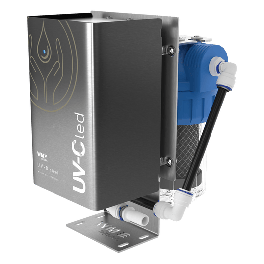 UV-8 steel KLW (UV-C LED Wasserdesinfektion & Aktivkohlefilter)